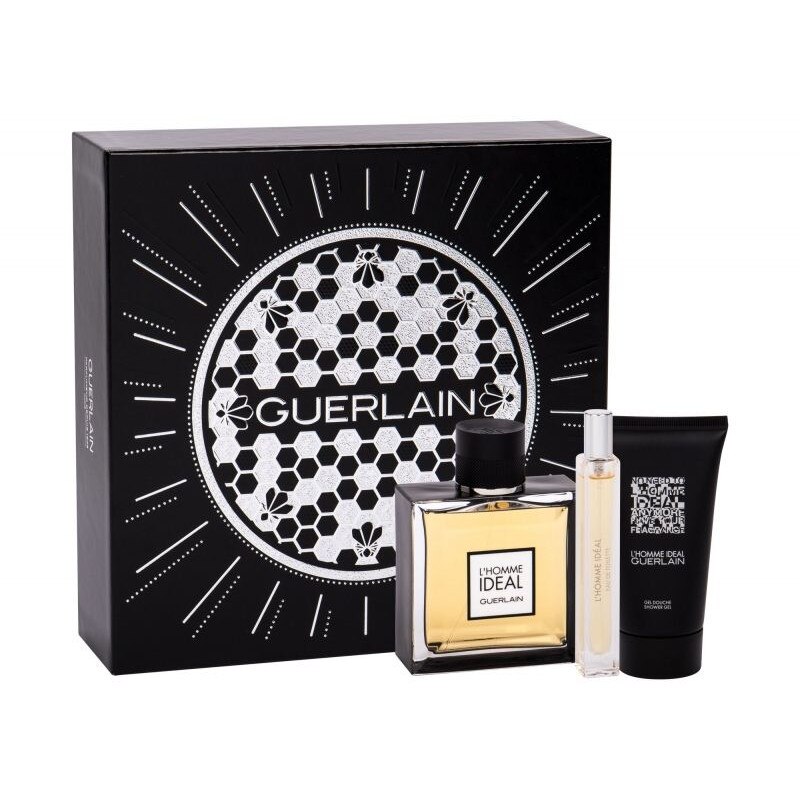 Set Guerlain L'Homme Ideal: Apa de Toaleta, 100ml+ Mini Apa de Toaleta 10ml+ Gel de Dus 100ml