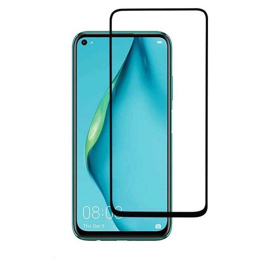 Folie protectie Premium Huawei P 40 Lite Full Cover Black 6D, Full Glue, Sticla securizata Clear Black AntiShock