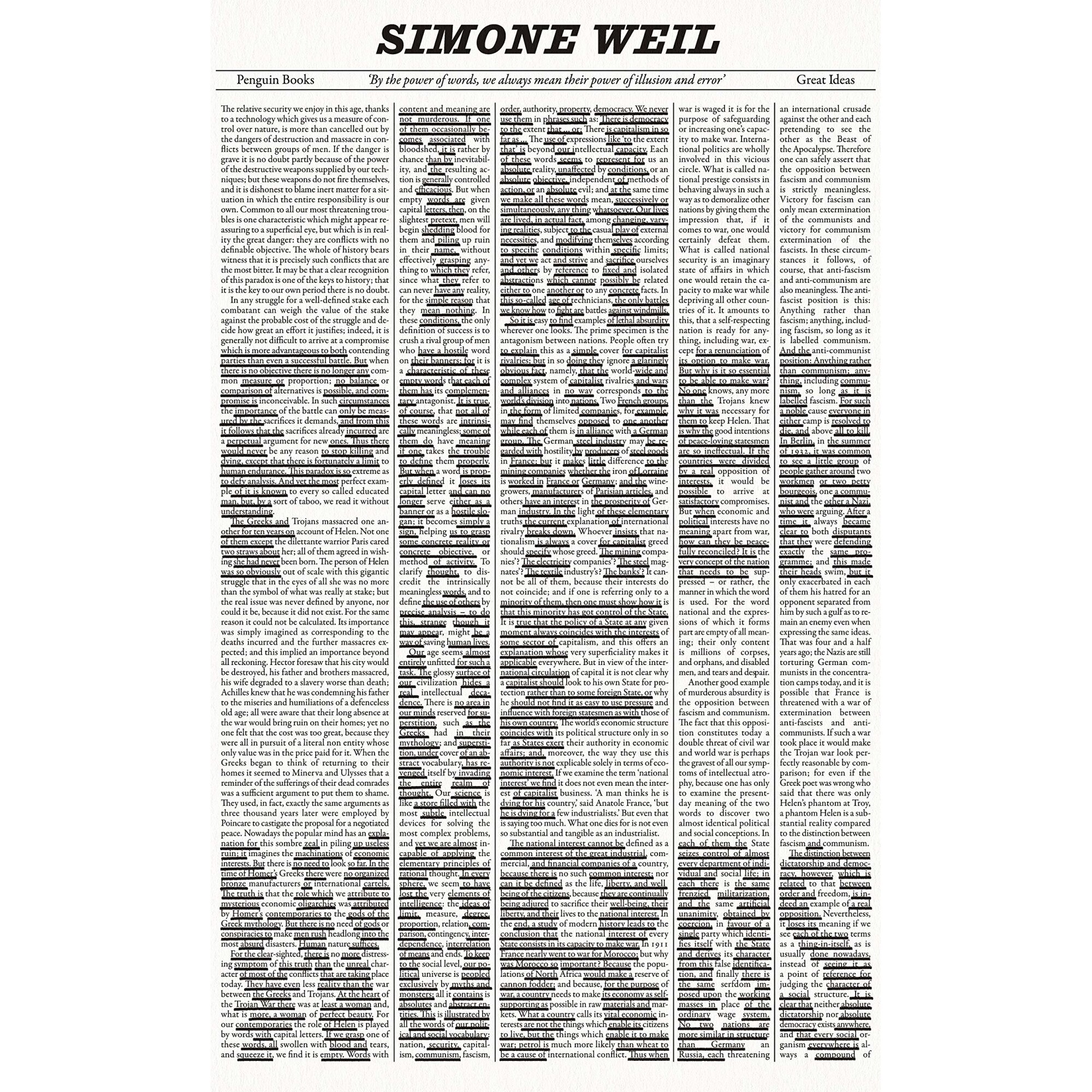 Power of Words - Simone Weil, ed 2020