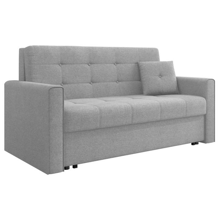 Canapea Clivia Lux III, MIRJAN24, gri, 153x98x85cm