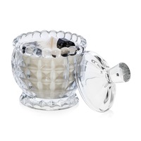 lumanare parfumata divine protection  ceara de soia  100  naturala  crystal little black obsidian  santal 420 g imagen 4_0_
0
