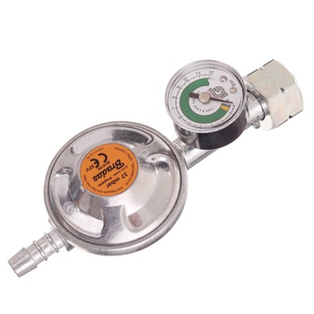 Reductor propan/butan cu manometru pentru butelie de gaz 11kg Reductor propan/butan cu manometru pentru butelie de gaz 11kg