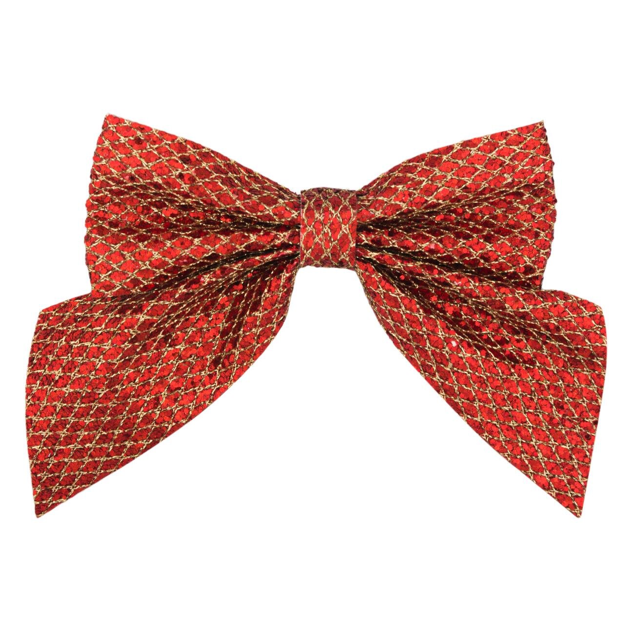 Set fundite pentru bradut, Zola®, rosii cu model auriu, 3 bucati, 10x11cm