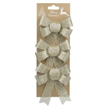 Set fundite pentru bradut, Zola®, aurii, cu sclipici, 3 bucati, 12x13 cm Set fundite pentru bradut, Zola®, aurii, cu sclipici, 3 bucati, 12x13 cm