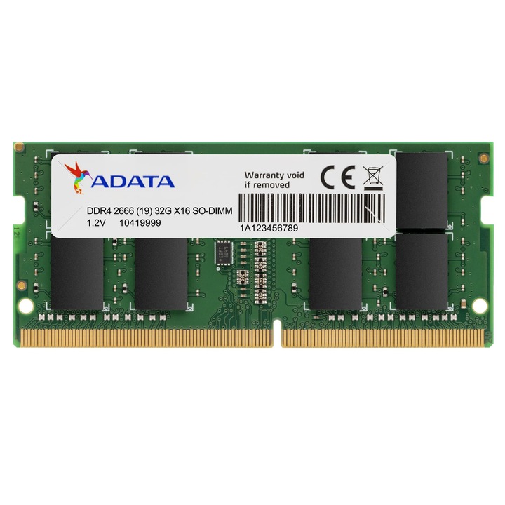 Memorie Laptop ADATA Premier, 4GB DDR4, 2666MHz CL19
