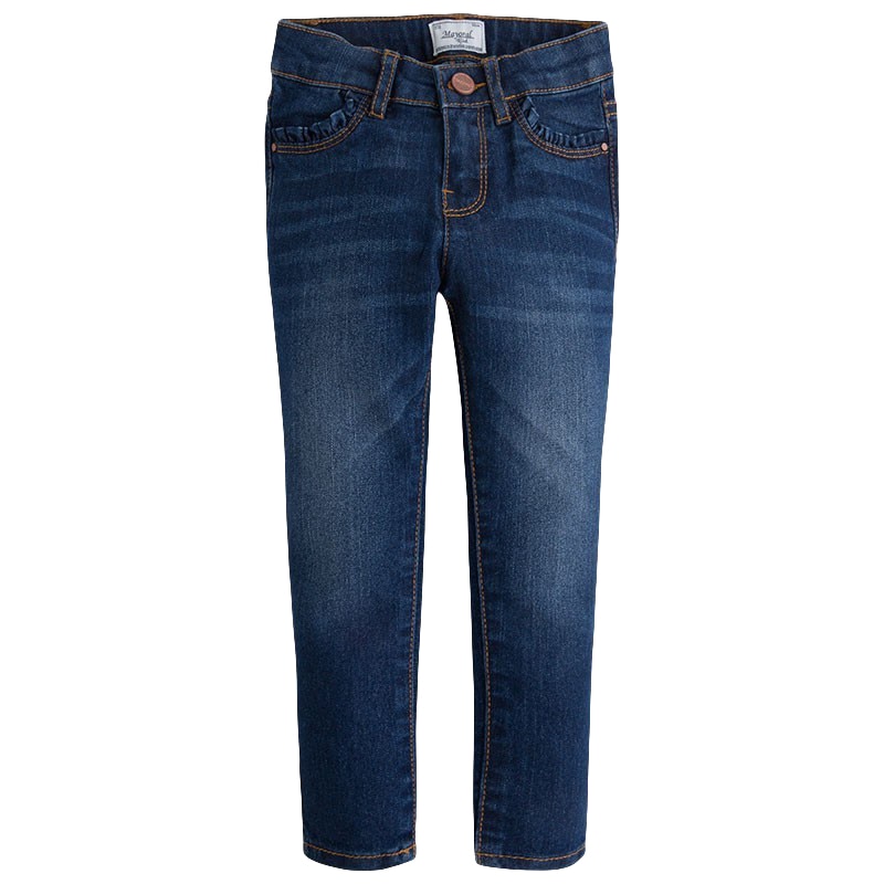 Blugi, Mayoral, denim, fetita, Bleumarin, 116 CM