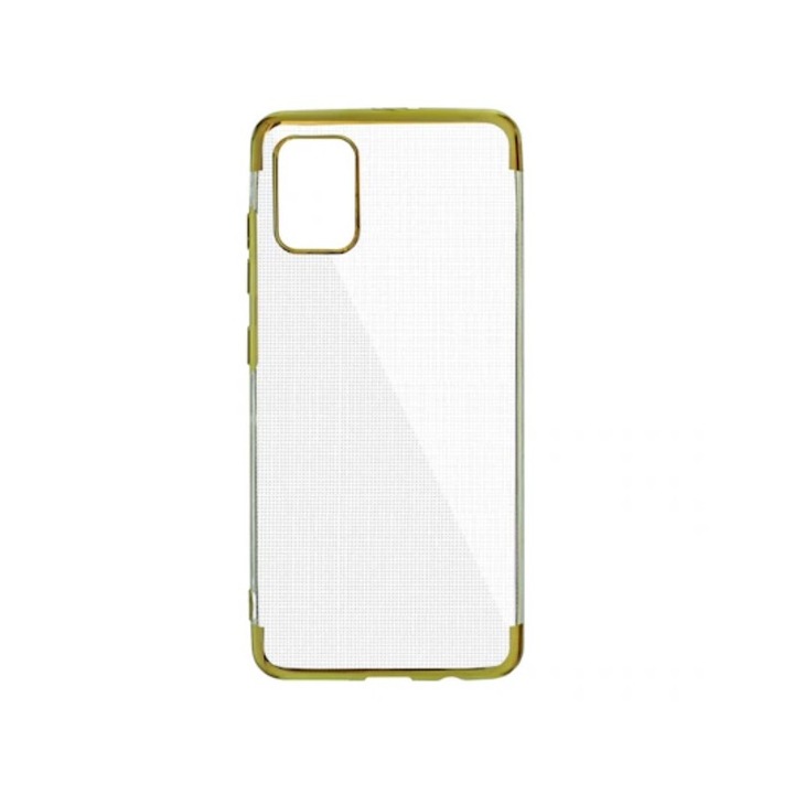 Силиконов кейс New Electro за iPhone 11 Pro Max, прозрачен/златист