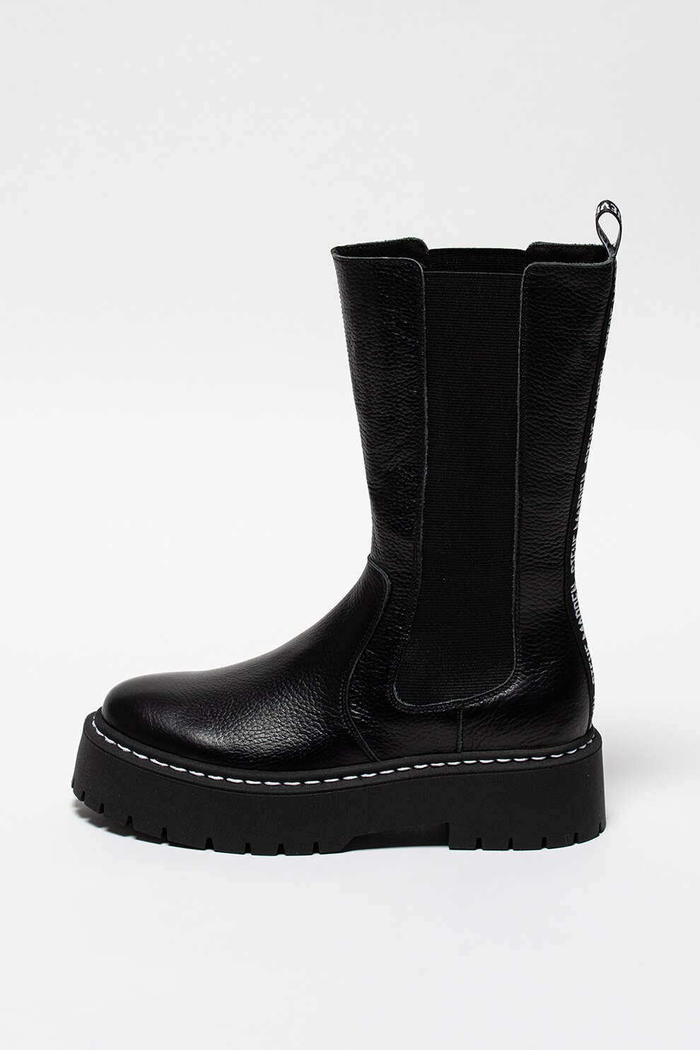 Steve Madden, Ghete Chelsea mid-calf de piele Vivianne