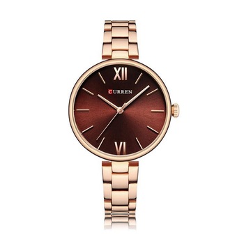 Ceas de mana Dama Curren 9017 Grena, Fashion/Casual, Curea otel inoxidabil Rose Gold, Mecanism quartz, Display analog, Rezistenta la apa 3 ATM Ceas de mana Dama Curren 9017 Grena, Fashion/Casual, Curea otel inoxidabil Rose Gold, Mecanism quartz, Display analog, Rezistenta la apa 3 ATM