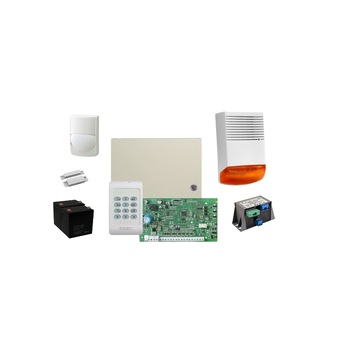 Kit alarma la efractie DSC cu sirena exterioara KIT1404EXT-BS1-OPT Kit alarma la efractie DSC cu sirena exterioara KIT1404EXT-BS1-OPT