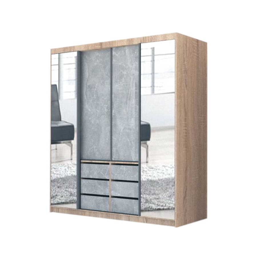 Dressing Genarom Day, Stejar Sonoma / Decor 4298, 200 x 207 x 65 cm