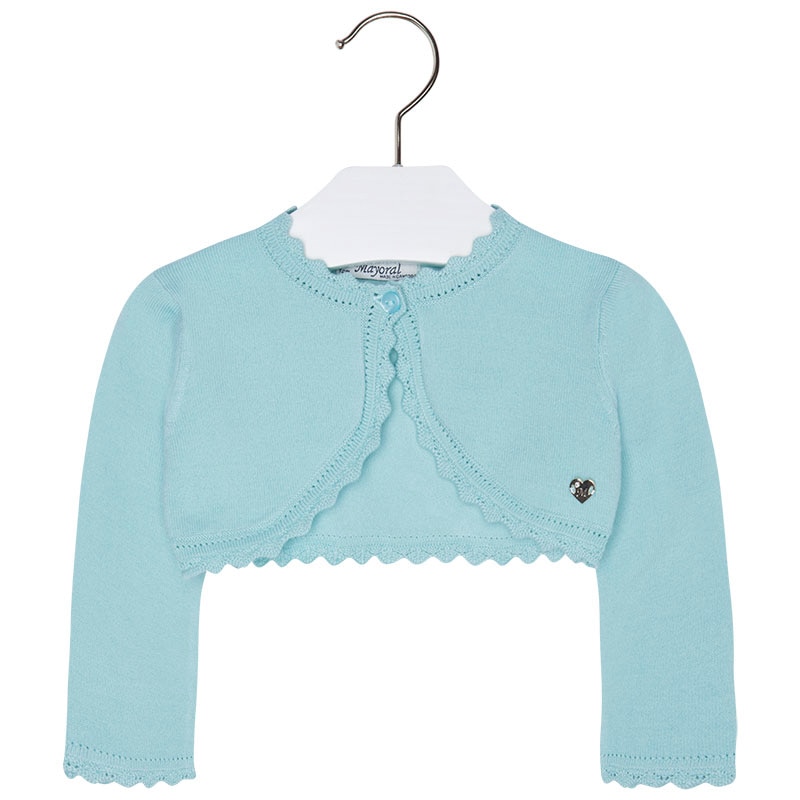 Bolero, Mayoral, bebe fetita, turcoaz, 24 luni