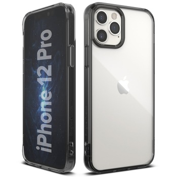 Husa compatibila cu iPhone 12 / 12 Pro Ringke Fusion PC Gri Husa compatibila cu iPhone 12 / 12 Pro Ringke Fusion PC Gri