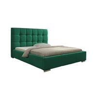 pat tapitat palermo verde mobambient cu tablie inalta somiera metalica rabatabila lada de depozitare pentru saltea 160 x 200 cm imagen 55_0_
0