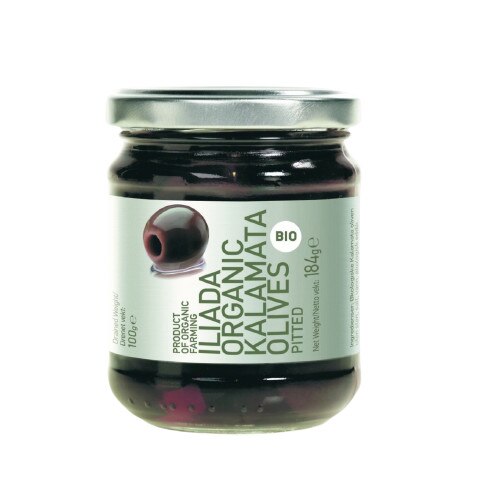Masline Kalamata fara samburi ECO 184g - Iliada