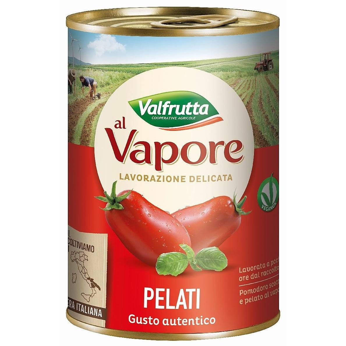Rosii decojite Al Vapore 400gr Valfrutta