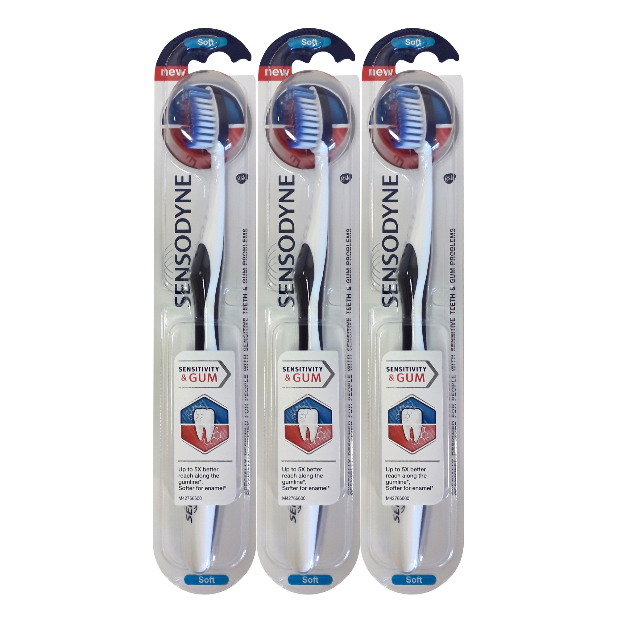 Pachet Promo: 3 x Periuta de dinti Sensodyne Sensitivity and Gum Soft