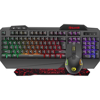 Kit gaming , 3 in 1 Marvo CM306, Tastatura + Mouse + Mousepad, Negru Kit gaming , 3 in 1 Marvo CM306, Tastatura + Mouse + Mousepad, Negru