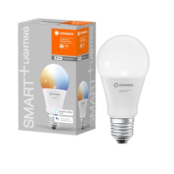 Bec LED inteligent Ledvance SMART+ WIFI, A60, E27, 9W (60W), 806 lm, dimabil, lumina calda/neutra/rece (2700-6500K), compatibil amazon alexa/Google Assistant Bec LED inteligent Ledvance SMART+ WIFI, A60, E27, 9W (60W), 806 lm, dimabil, lumina calda/neutra/rece (2700-6500K), compatibil amazon alexa/Google Assistant