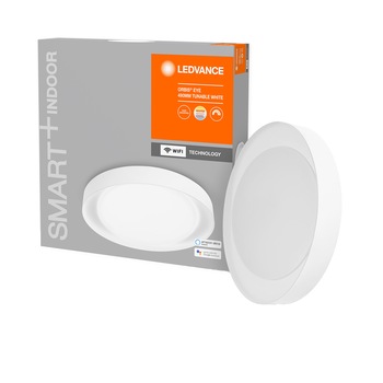 Plafoniera LED inteligenta Ledvance SMART+ WIFI Orbis Eye, 32W, 3300 lm, dimabil, IP20, lumina calda/neutra/rece (3000-6500K), 490 mm, alb, compatibil amazon alexa/Google Assistant Plafoniera LED inteligenta Ledvance SMART+ WIFI Orbis Eye, 32W, 3300 lm, dimabil, IP20, lumina calda/neutra/rece (3000-6500K), 490 mm, alb, compatibil amazon alexa/Google Assistant