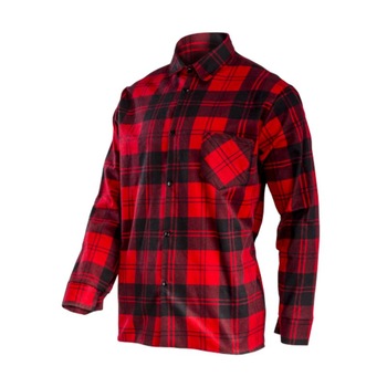 Camasa flanelata groasa Lahti Pro, marimea S, bumbac, 170 g, model carouri, Rosu/Negru Camasa flanelata groasa Lahti Pro, marimea S, bumbac, 170 g, model carouri, Rosu/Negru