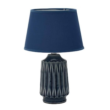 Veioza Inart din metal si ceramica Blue ,22 x 40 cm Veioza Inart din metal si ceramica Blue ,22 x 40 cm