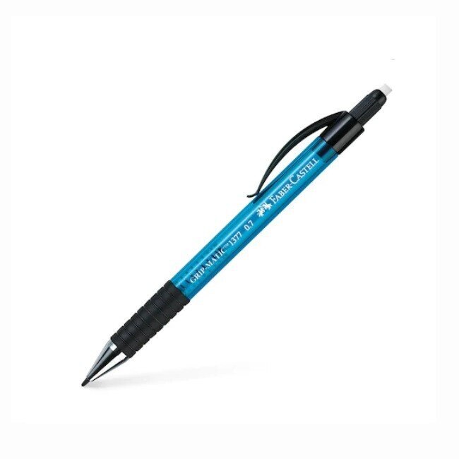 Creion mecanic Faber-Castell Grip-Matic 1377, 0.7 mm, Albastru