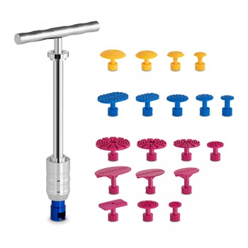 Set pentru indreptat tabla caroseriei 19 piese MSW-DENTPULLER.SET6 10060792 Set pentru indreptat tabla caroseriei 19 piese MSW-DENTPULLER.SET6 10060792