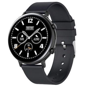 Ceas smartwatch TechONE® GW33, 1.3 inch IPS Full Touch, fitness, BT 4.2, raspuns/refuz, pasi, ritm cardiac, EKG, oxigen, notificari aplicatii, apel bluetooth, sporturi multiple, rezistenta apa IP68, bratara cauciuc, Negru Ceas smartwatch TechONE® GW33, 1.3 inch IPS Full Touch, fitness, BT 4.2, raspuns/refuz, pasi, ritm cardiac, EKG, oxigen, notificari aplicatii, apel bluetooth, sporturi multiple, rezistenta apa IP68, bratara cauciuc, Negru