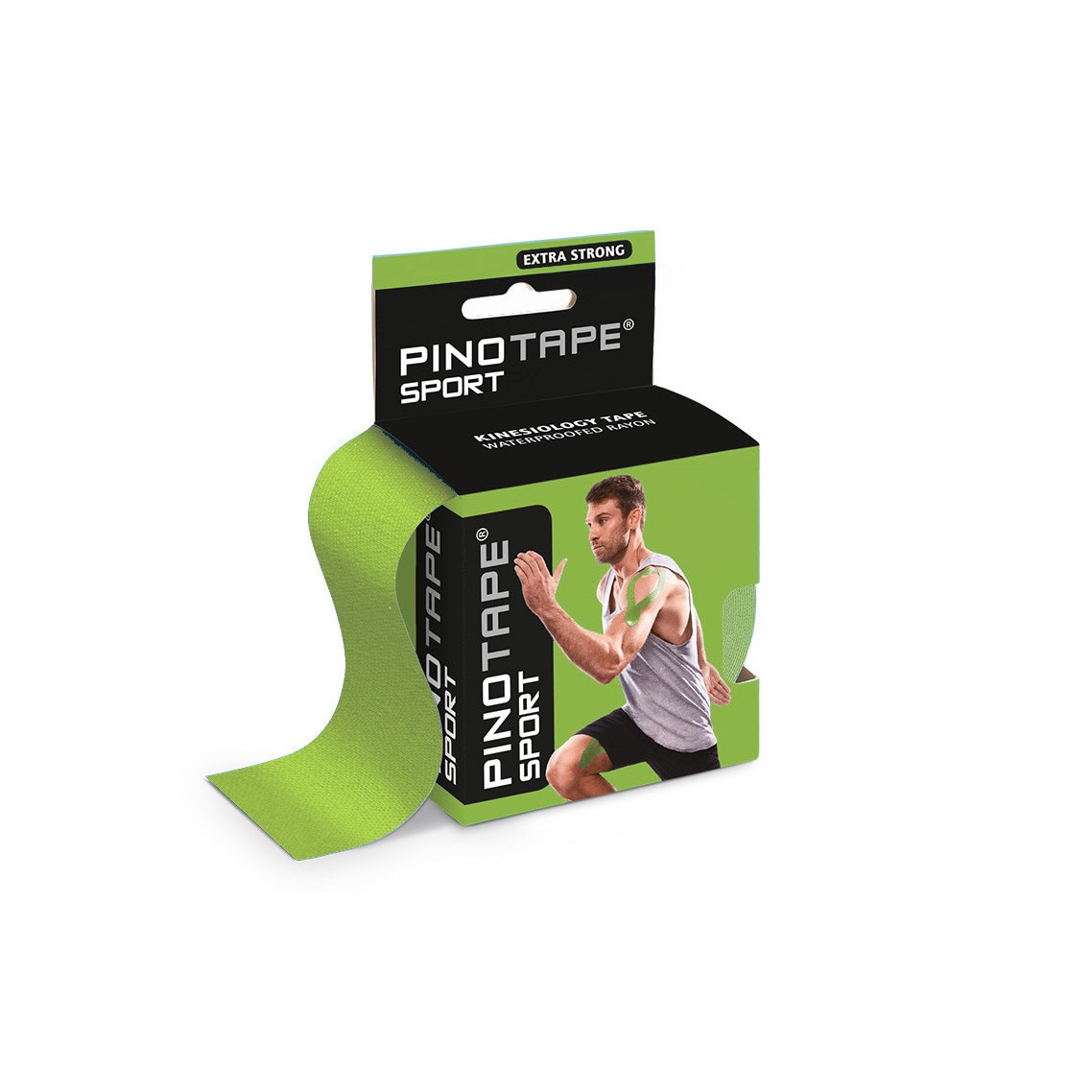 Banda kinesiologica PINOTAPE® PRO SPORT 5cm x 5m Lime