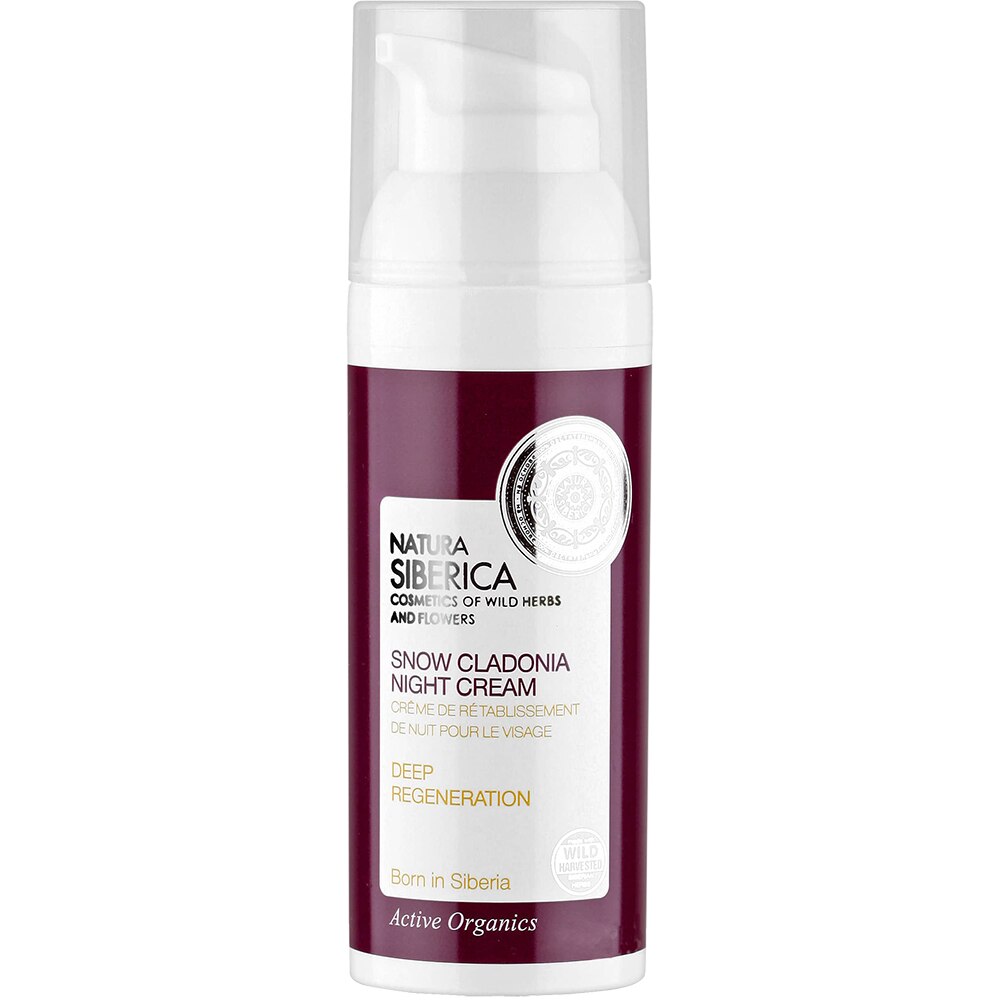 Crema de noapte Natura Siberica Snow Cladonia regeneratoare Femei 50 ml