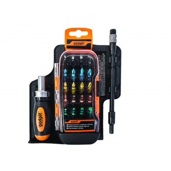 Set maner surubelnita cu clichet cu 26 biti Gadget Set maner surubelnita cu clichet cu 26 biti Gadget