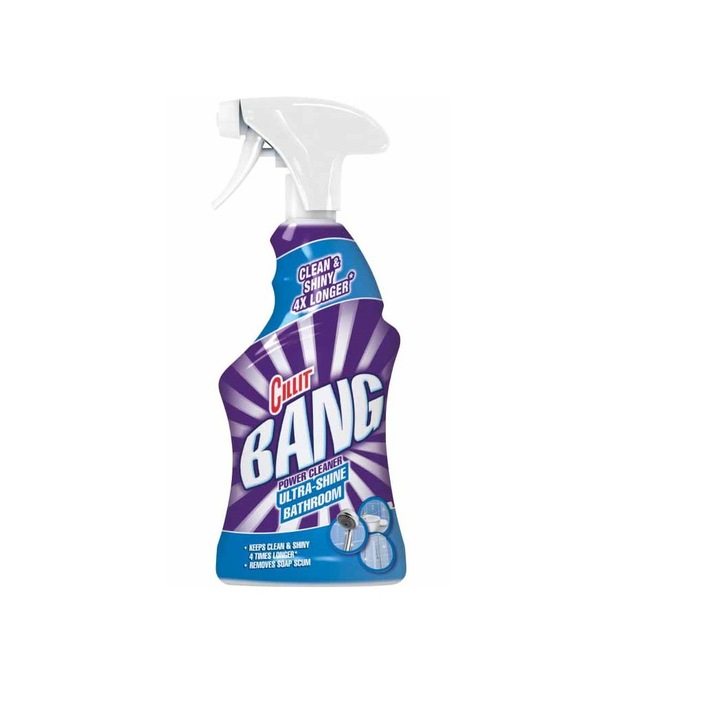 Detergent spray pentru baie, Cillit Bang Power Cleaner Ultra-Shine Bathroom, 750 ml