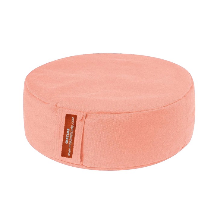 Възглавница за йога и медитация Рондо MAXIMA, Розов, 33x33x13 см, Кръгла
