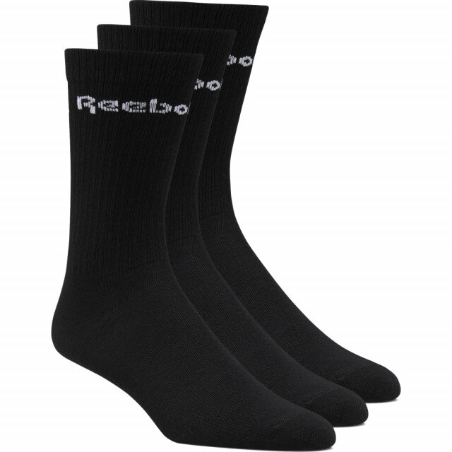 Set 3 perechi sosete Reebok Active Foundation Mid Crew, Negru