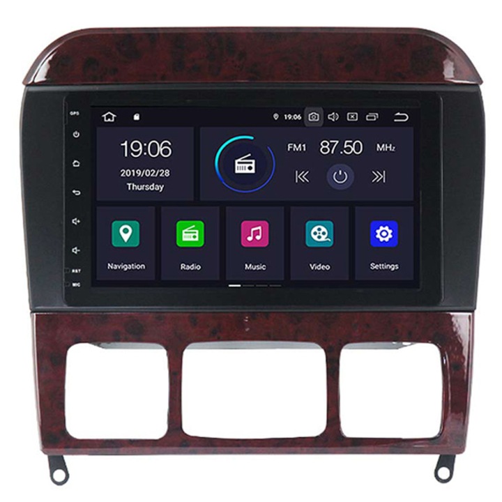 Мултимедия Hesperus за Mercedes S-Class W220, CL W215, Двоен дин с GPS, Android 12