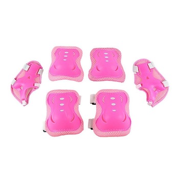 Set 6 piese de protectie copii / tineri 3-13 ani, genunchiere, cotiere, aparatori incheieturi, pentru patinaj cu role, biciclete, biciclete, skateboard, skateboard, ciclism, Roz - Leexo Set 6 piese de protectie copii / tineri 3-13 ani, genunchiere, cotiere, aparatori incheieturi, pentru patinaj cu role, biciclete, biciclete, skateboard, skateboard, ciclism, Roz - Leexo