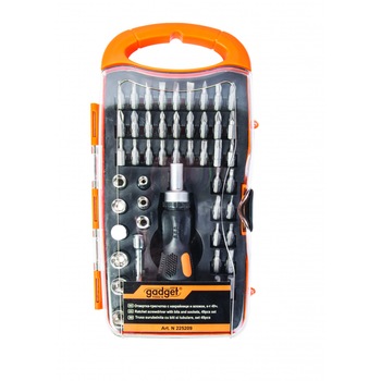 Set surubelnita cu 49 biti si tubulare Gadget Set surubelnita cu 49 biti si tubulare Gadget