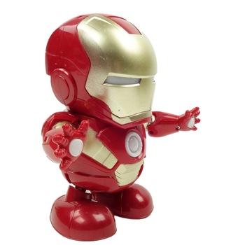 Robotel Iron Man, dans, muzica, luminite, 20 cm, rosu/auriu Robotel Iron Man, dans, muzica, luminite, 20 cm, rosu/auriu