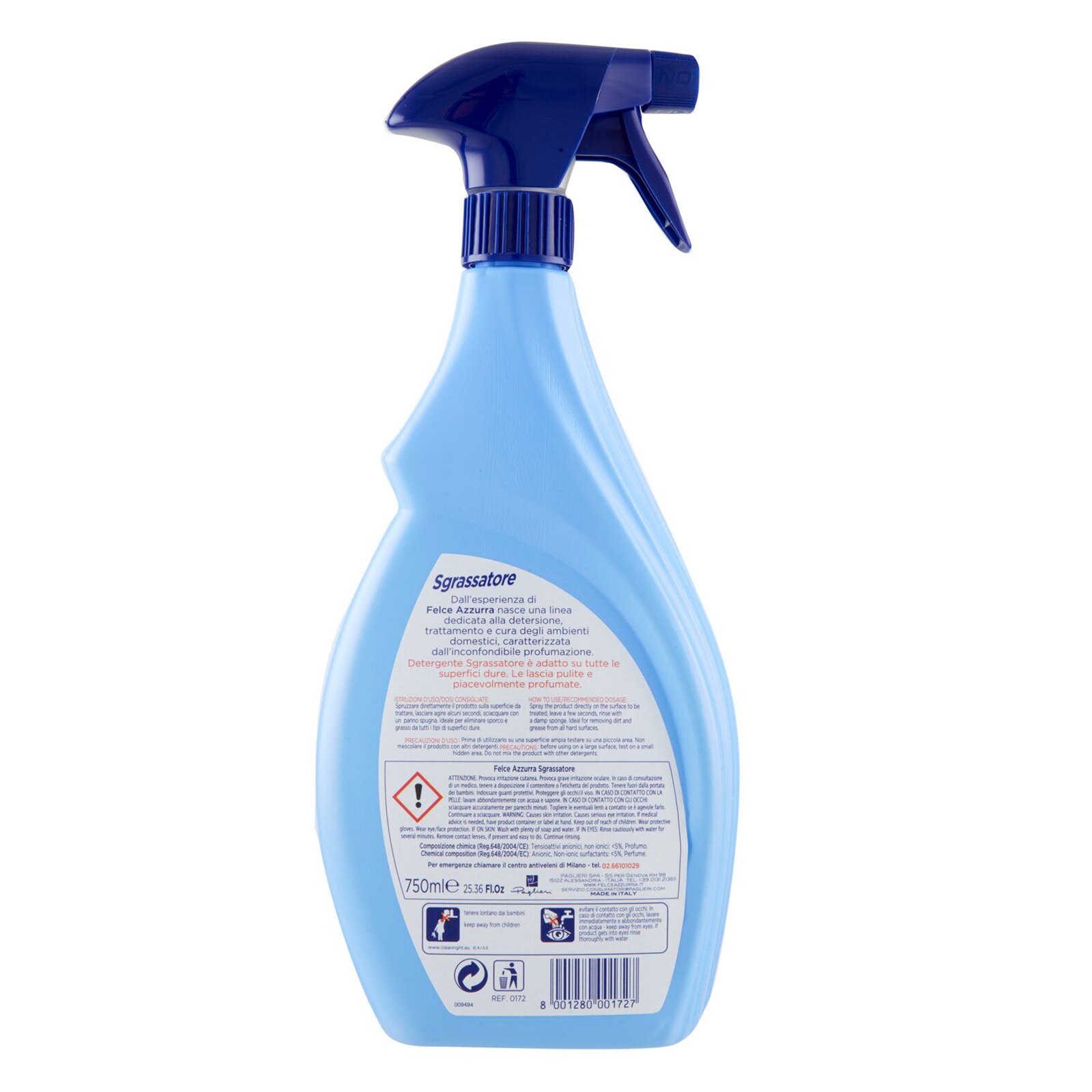 Spray Anticalcar Felce Azzurra Bagno
