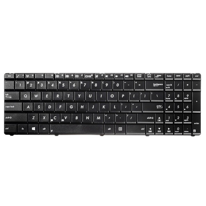 Billentyűzet-kompatibilis Laptop, Asus, A53, K53, K73, X53, X73, A53B, A53BE, A53BR, A53BY, A53T, A53TA, X73B, X73BE