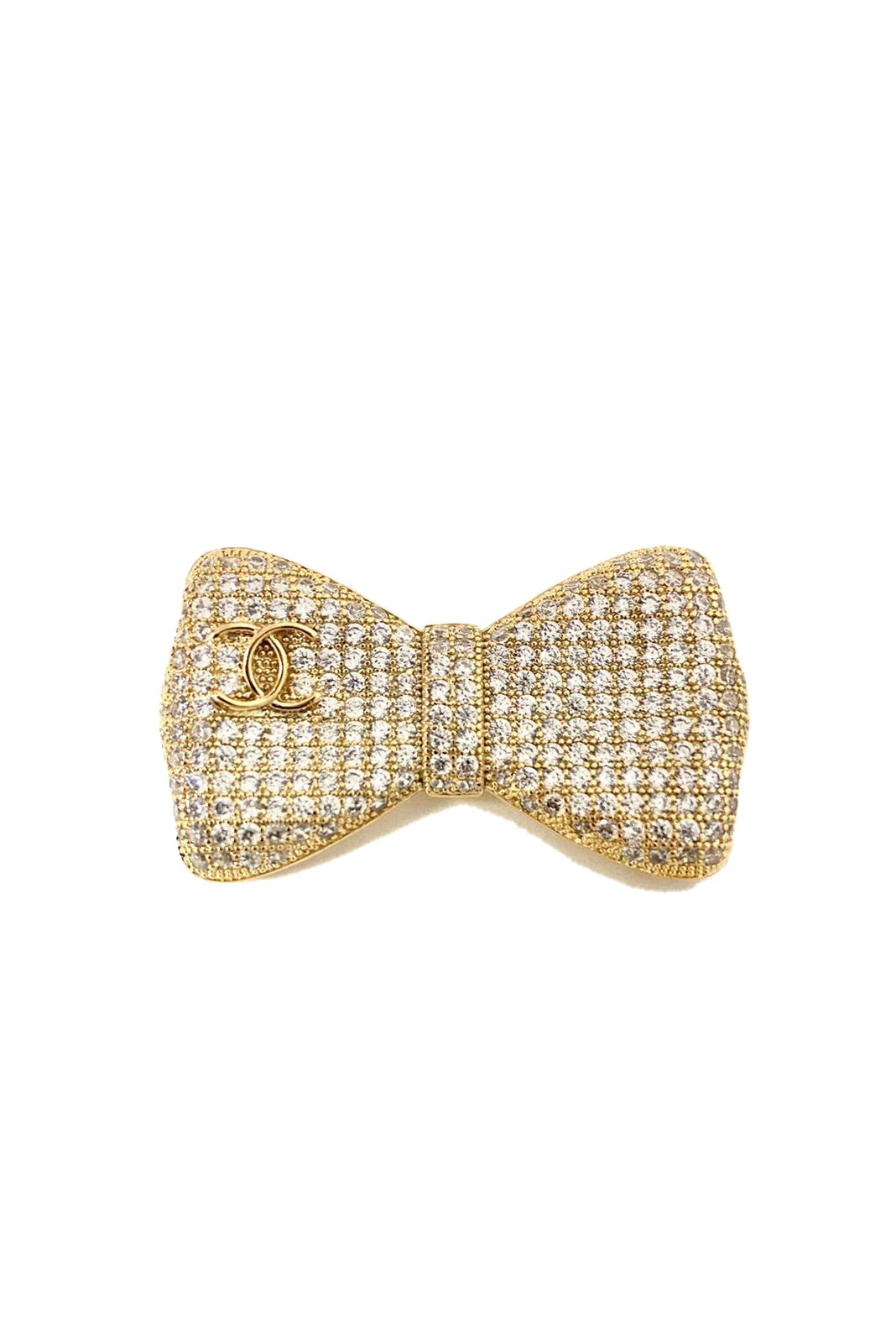 Brosa Elegant funtita cristale Auriu