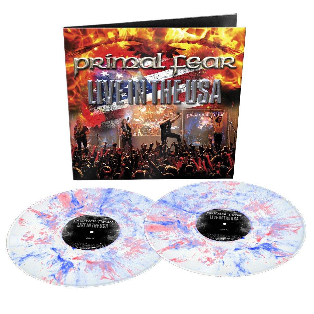 Primal Fear - Live In The USA White/Blue/Red = Marbled Vinyl = (2LP)