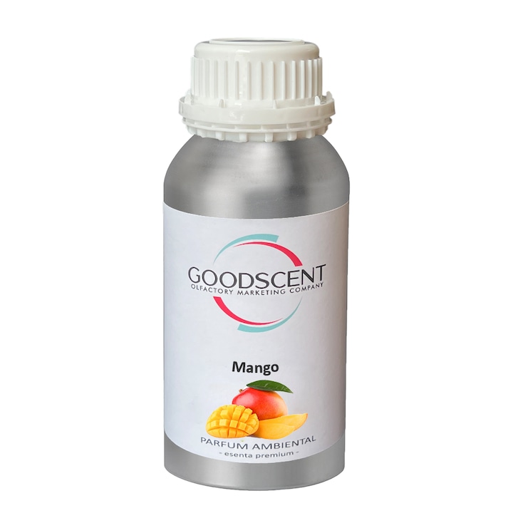 Esenta Premium Good Scent, 500 ml, aroma Mango, pentru aparate / dispozitive / sisteme de parfumare prin atomizare / nebulizare