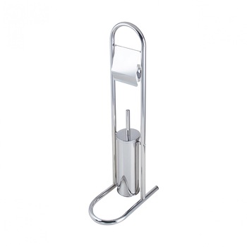Stand perie WC si suport hartie igienica, inox Stand perie WC si suport hartie igienica, inox