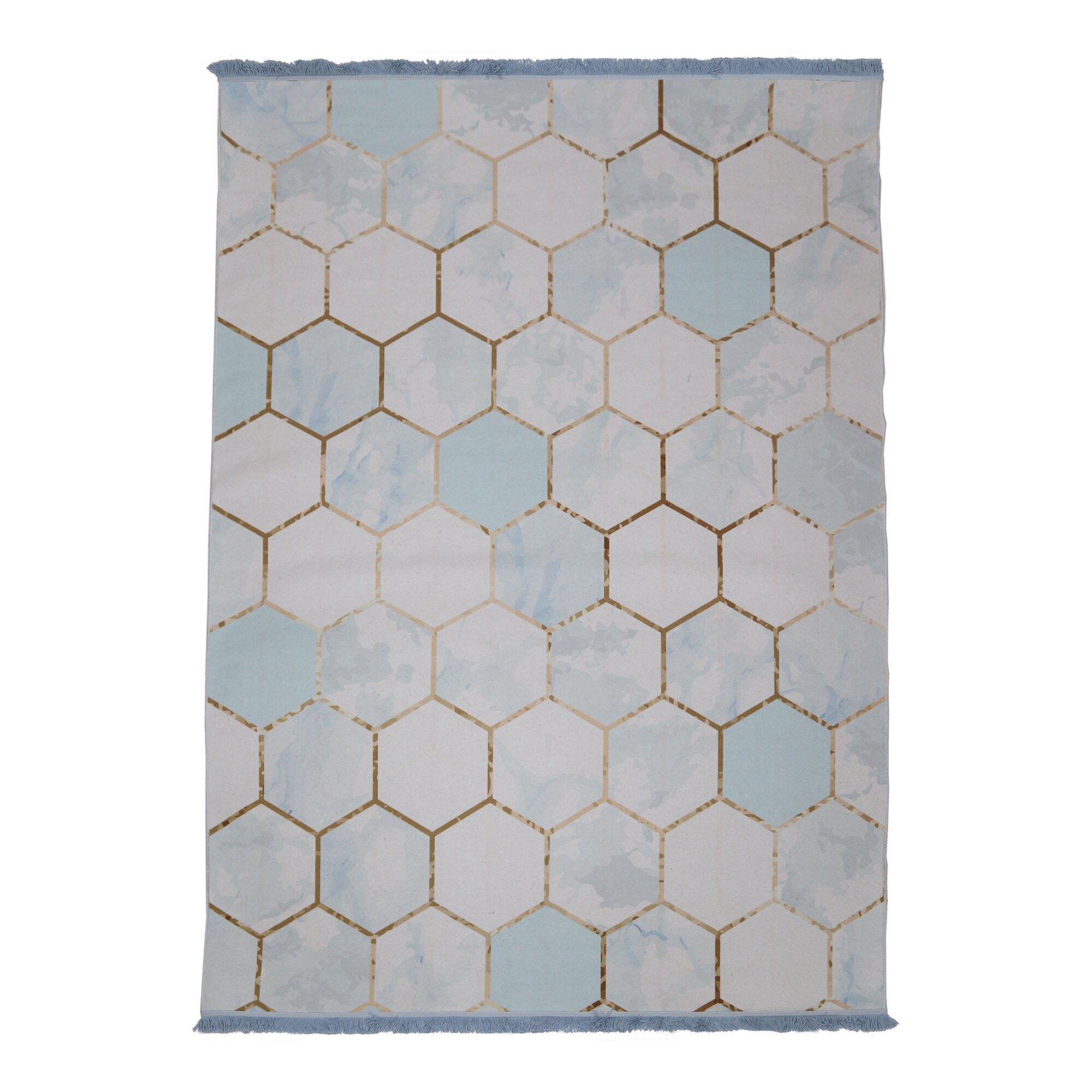 Covor lana ecologica, cu print digital, marca Brillant, FIRUZE-579