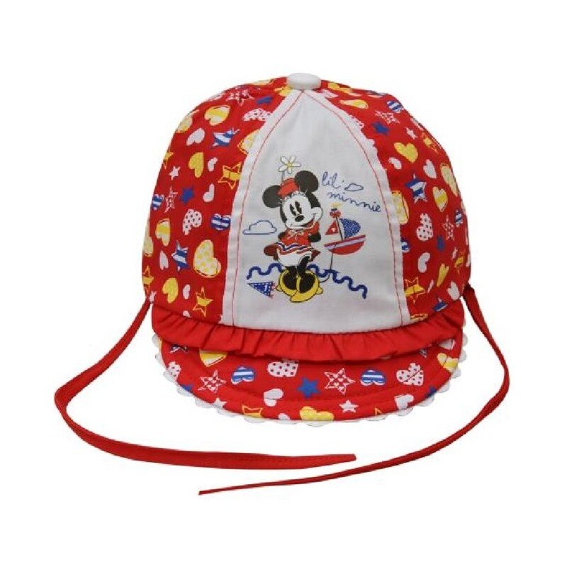 Palarie fetite Minnie Mouse rosu, marime 48