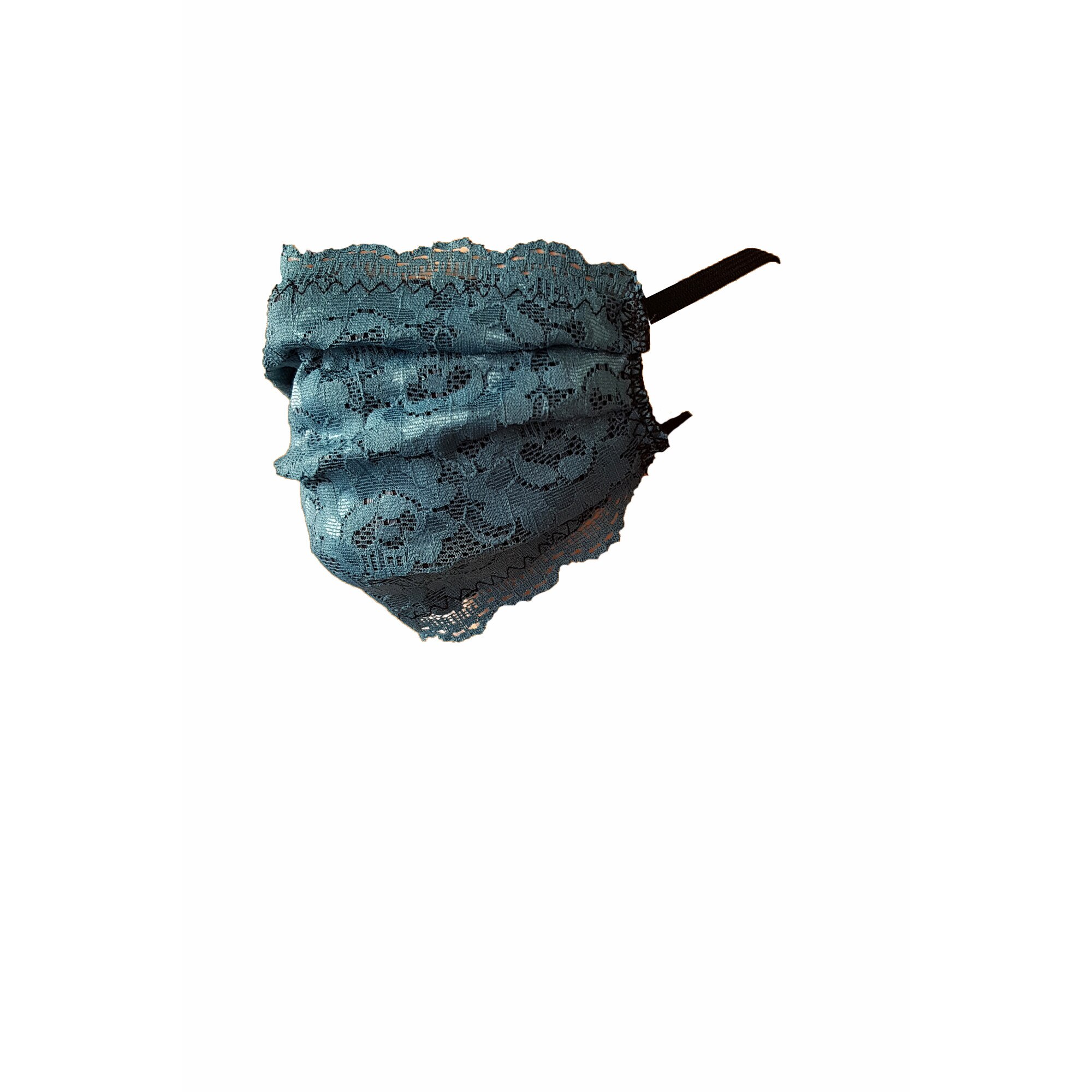 Masca faciala fashion 16 reutilizabila , material dantela elastica exterior, bumbac elastic interior