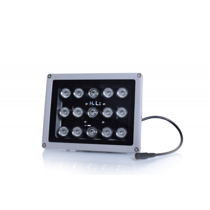 Reflector LED infrarosu, Raza de iluminare 80M, Gri