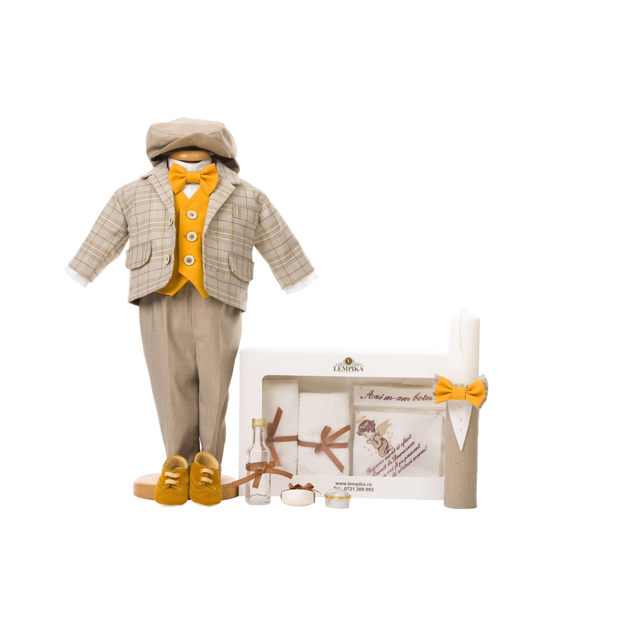 Set Botez Lempika Bebe Joseph, 8 piese, 3-6luni